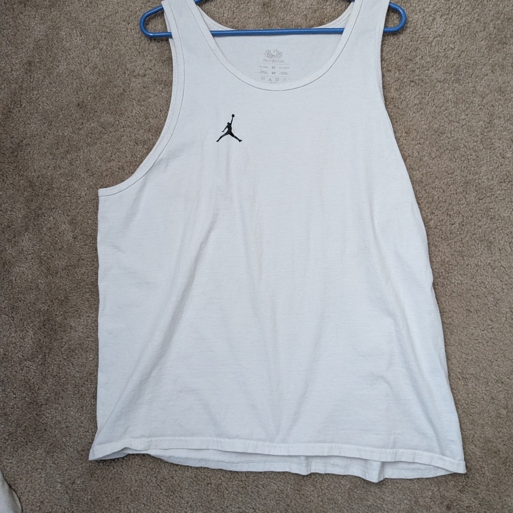 Jordan White Tank Top with Jumpman Logo